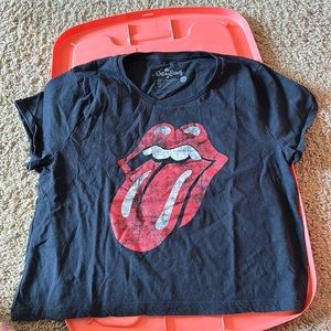 Rolling Stones Crop Shirt